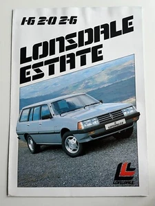 Lonsdale Car Company Ltd 1.6 1600 2.0 2000 2.6 2600 Estate UK Brochure 1980s - Picture 1 of 1