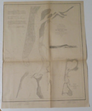 1851 US Coast Survey Map of HUMBOLDT Bay,Cal.,proposed Lighthouse site,soundings