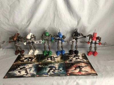 Lego BIONICLE VINTAGE RAHKSHI 8587 8588 8589 8590 8591 8592 complete set of 6 - Image 1 of 4