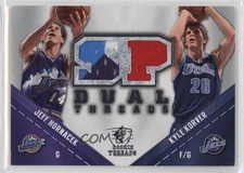 2008-09 SP Rookie Threads SP Threads Dual Kyle Korver Jeff Hornacek #TD-HK