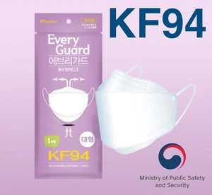 20 PCS KF94 MASK ADULT MADE IN KOREA PROTECTIVE FACE 3D COMFORTABLE BREATHING - Picture 1 of 12