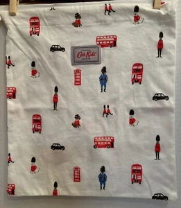 Cath Kids Kidston London 10.5” x 11.5” Jersey Knit Drawstring Bag Bobby~Bus~Dog - Picture 1 of 7