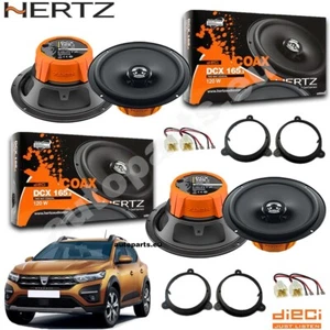 Kit 4 Casse Altoparlanti Hertz DCX 165.3 Ant/Post per Dacia Sandero dal 2021 - Foto 1 di 8
