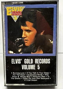 Elvis Gold Records Vol. 5 - 1984 RCA Cassette Compilation - PK 84941 Black Shell - Picture 1 of 1