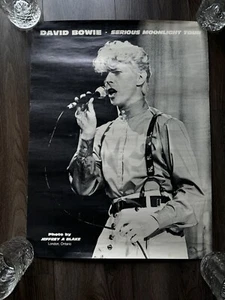 David Bowie Poster Original By Jeffrey A Blake Serious Moonlight Tour 1984 #2 - Picture 1 of 1