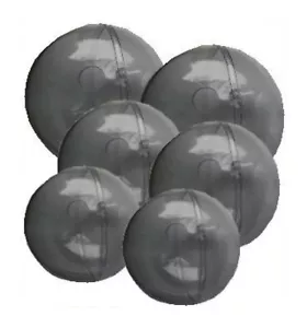 6 Acrylkugeln, Kunststoff-Kugeln mit Loch für Lichterkette 8 + 10 + 12 cm - Bild 1 von 2