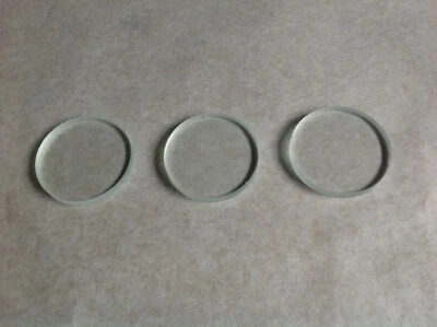 3 x Temperglasscheibe - Sicherheitsglas DM 30mm/Stärke 4mm, Kanten geschl.*NEU* - Bild 1 von 2