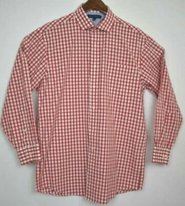 Tommy Hilfiger Hombre Grande 16 32/33 AJUSTE REGULAR Cuadros Botones L/S Algodón - Imagen 1 de 12