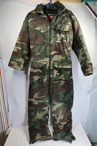 Vintage Winchester Men's Large Military Woodland Camouflage Hunting Coveralls - Picture 1 of 15