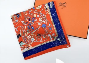 HERMES Carre 45 Scarf PIERRES D ORIENT et D OCCIDENT Silk W/Tags Box Unused. - Picture 1 of 10