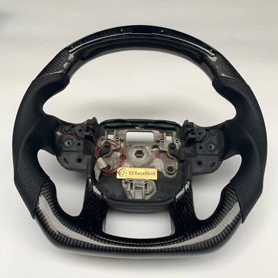 For Land Rover Range Rover Discovery Sport Carbon Fiber Steering Wheel With LED - Image 1 of 4