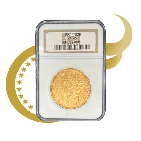 1860 P Double Eagles Liberty Head NGC XF-45 Cover