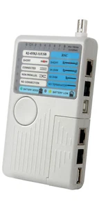 MERCURY 4-IN-1 REMOTE NETWORK CABLE HANDHELD TEST METER FOR PIN/WIRE FAULTS  - Picture 1 of 3