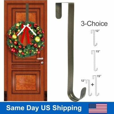 Латунная сверхпрочная металлическая вешалка для передней двери рождественский венок крюк для дома сделано в США - Изображение 1 из 4