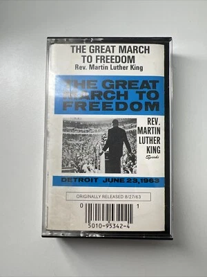 The Great March To Freedom Rev. Martin Luther King Speaks Cassette Tape 5342MC - Image 1 of 4