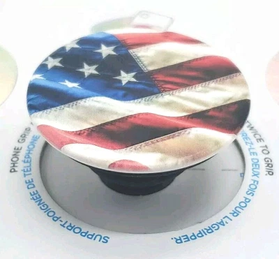 PopSockets Soporte de agarre para teléfono Bandera Americana POPGRIP Popsocket Foto 1 de 4