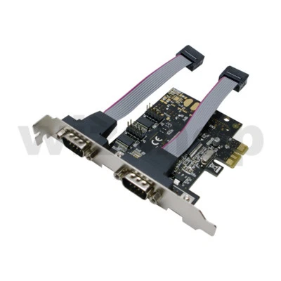 Scheda espansione 2 porte Seriali Seriale RS232 PCI-Express porta seriale serial - Immagine 1 di 3