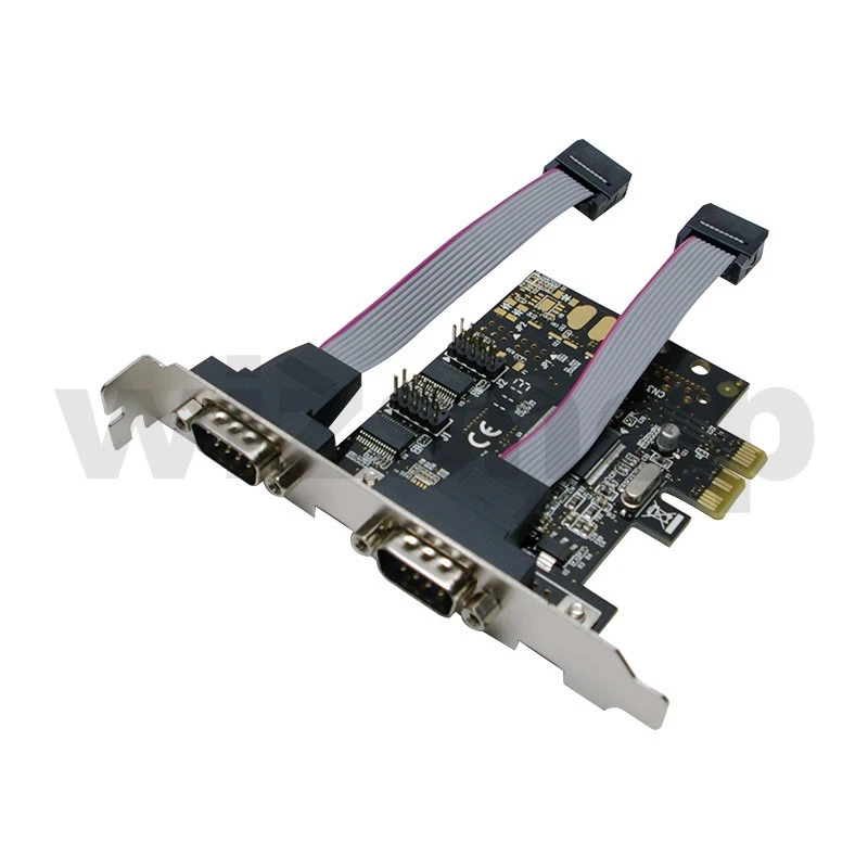 Scheda espansione 2 porte Seriali Seriale RS232 PCI-Express porta seriale serial - Immagine 1 di 3