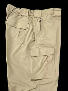 Pantalones de nailon cargo Duluth Dry On The Fly para hombre 2XL caqui elásticos bolsillos con cremallera - Imagen 1 de 8