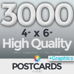 3000 POSTALES/VOLANTES A TODO COLOR 4""X6"" - AMBOS LADOS - DISEÑO Y ENVÍO GRATUITOS - Imagen 1 de 7