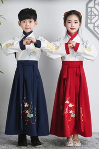 Kids Girl Boy Chinese Ancient Hanfu Tang Costume Dynasty Princess Cosplay Dress - Picture 1 of 6
