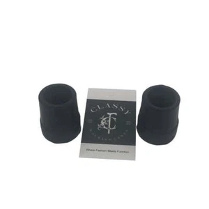 Standard Cane Tips in 5/8 inch Black - Pair - Picture 1 of 2