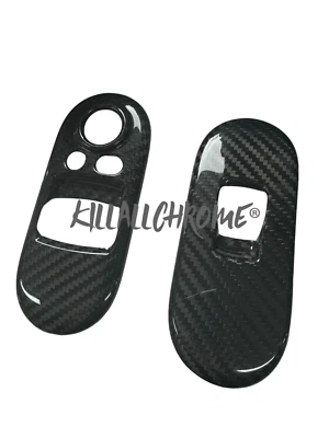 Fits MINI Genuine Carbon Fibre Window Switch Trim Covers F56 Cooper S 2014-2020  - Image 1 of 4