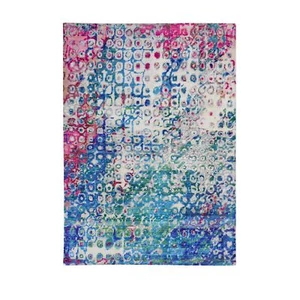 5'x7'3" THE PEACOCK Sari Silk Colorful Hand Knotted Oriental Rug G59244 - Picture 1 of 7