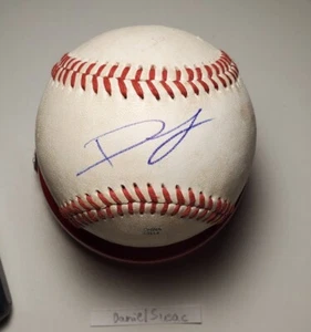 Autographed Baseball game used DANIEL SUSAC Oakland A's - Picture 1 of 2