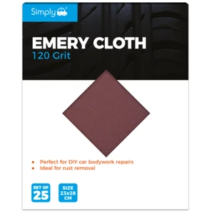 Simply Emery Cloth 120 Grit - 25 Pack - Picture 1 of 1