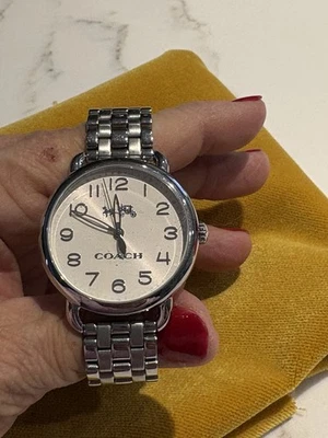 COACH 14502260 Delancey White Dial Stainless Steel Silver Tone Women's Watch - image 1 of 4