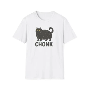 Chonk Cat Unisex T-Shirt, lustiges Katzenliebhaber Tee, Oversized Kitty Shirt, Feline - Bild 1 von 10