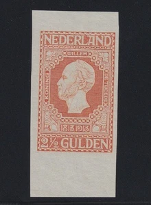 Netherlands Issue of 1913 - 2 1/2 Guilder (NVPH 99) Color Proof - Orange - Picture 1 of 2