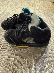 Jordan Air Jordan 5 Retro Aqua Schuhe Sneaker Jugend Gr. 13C Schwarz 440889-047 - Bild 1 von 10