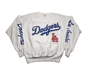 Vintage 1988 Los Angeles Dodgers Logo 7 Long Sleeve Shirt Size Medium - Picture 1 of 8