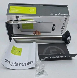 Simple Human Stainless Wall Mount Paper Towel Holder Open Box - Picture 1 of 6
