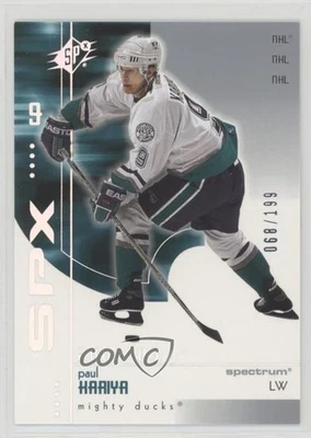 2002-03 SPx Spectrum Silver /199 Paul Kariya #1 HOF - Image 1 of 2
