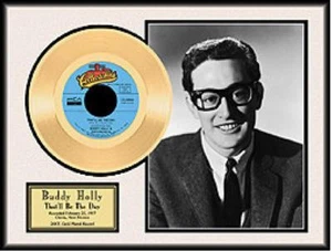 BUDDY HOLLY - THAT'LL BE THE DAY GOLDENE SCHALLPLATTE - Picture 1 of 1
