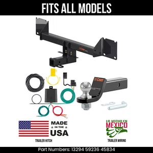 For 16-18 Mercedes GLE350 Trailer Hitch 4 Pin Wire 178" Ball Fits All Curt 7.5K - Picture 1 of 24