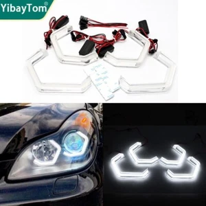 DTM M4 Style Led Angel Eyes Ring Kit For MERCEDES BENZ CLS W219 C219 2004-2010 - Picture 1 of 12