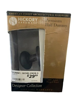 Hickory Hardware Premium Half Dummy, Sechel Knob, Латунная Дизайнерская Коллекция - Изображение 1 из 4