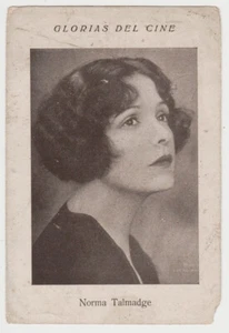 Tarjeta coleccionable Norma Talmadge años 20 Glorias Del Cine grande PAPER STOCK de España - Imagen 1 de 2