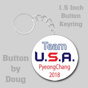 USA Olympia Schlüsselanhänger für Pyeongchang 2018 zwei Designs zur Auswahl - Bild 1 von 6