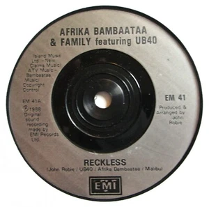 Afrika Bambaataa /UB40 - 7" UK 45 - Reckless - EMI EM 41 - 1988 - NWS - VG - Picture 1 of 1