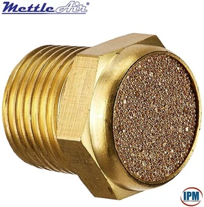 FACTORY NEW!  3/8" NPT  MettleAir Sintered Bronze Breather Vent BBV-N03 - Picture 1 of 4