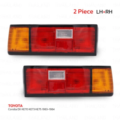 Pair Tail Light Tail Lamp For Toyota Sedan Corolla DX KE70 73 KE77 1982 - 1984 Foto 1 de 4