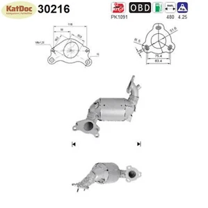 ✅ Katalysator für Dacia, Nissan, Renault, 0.9/1.2, Euro 5 - Bild 1 von 1