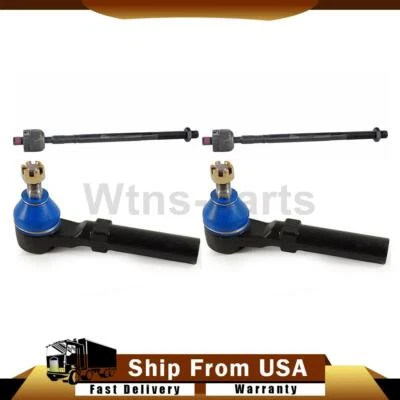 Extremos de varilla de amarre delanteros interiores exteriores Mevotech 4x para Subaru Outback 2001-2004 3,0 L Foto 1 de 4