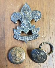 First Class Scout Hat Pin Boy Scouts America 1911 BSA Award Pin Button VTG Lot