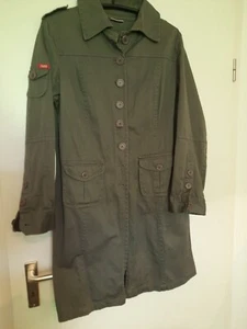 Trenchcoat Übergangsmantel Kurzmantel kaki Gr 42 von Flashlights - Bild 1 von 3